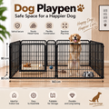 Foldable Metal Dog Playpen – 160 × 80 × 80 cm